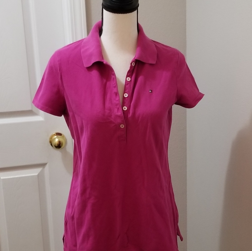 Tommy Hilfiger sz M Pink short- sleeve shirt